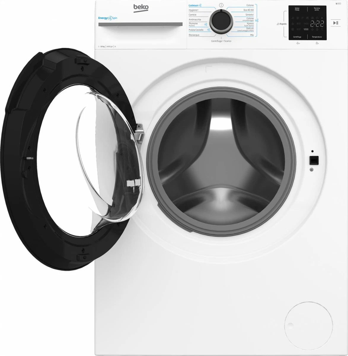 Lavatrice 10 Kg Classe A 58 cm 1400 giri Inverter Vapore MWBMU31041B b300 BEKO
